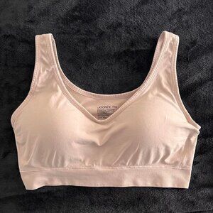 Jockey XL NWOT Light Pink Wireless Bra Built-In Cups Stretchy Lounge Intimates